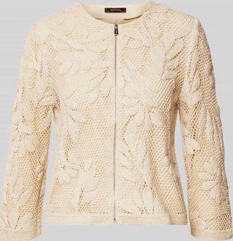 Comma Blazer in Layering-Optik in Sand, Größe 42