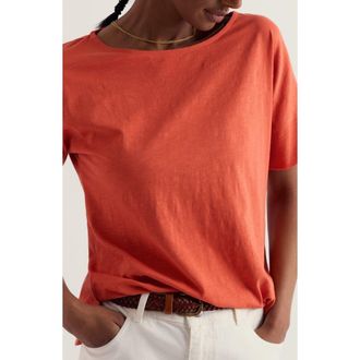 Seasalt Cornwall Bryher View Organic Cotton T-Shirt in Crab Claw at Nordstrom, Size 12