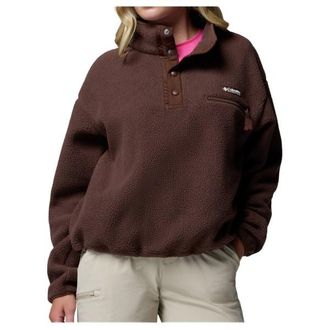 Columbia Helvetia II Cropped Half Snap Fleece Fleecepullover f&uuml;r Damen | braun