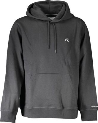 Calvin Klein Black Hooded Sweatshirt with Embroidery