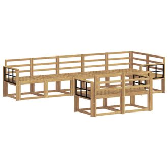 vidaXL Conjunto De Sof&aacute;s De Exterior 8 Pcs Blanco Vidaxl