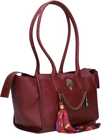 Kurt Geiger Sloane SM Shopper - Dames - Schoudertassen - Rood - ONE Size - Leer - Tassen