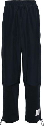 Thom Browne ripstop tapered trousers - men - Polyamide/Cotton - 2 - Blue
