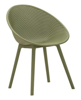 Mauro Ferretti Silla Ibiza Verde Set De 2 Piezas Cm 59x59x83 (altura Del Asiento Cm 45)