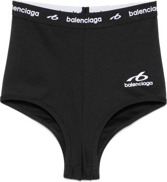 Balenciaga Logo-print High-waisted Shorts