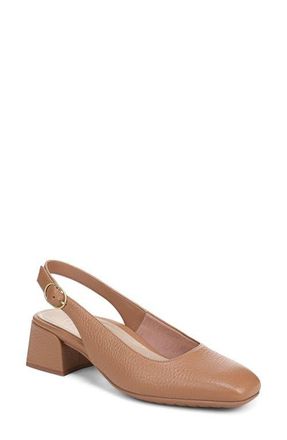 Vionic Reyes Block Heel Slingback Pump in Mocha Mousse at Nordstrom, Size 7.5