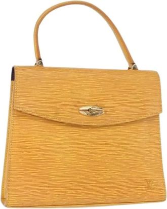 Louis Vuitton Pre-owned Vintage Handtas - Dames - Vintage Handtas - Geel - ONE Size - Leer - Vintage