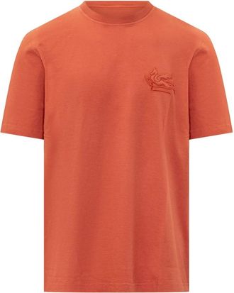 Etro T-Shirt Roma - Heren - T-shirts - Rood - M - Katoen - Tops