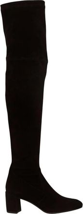 AGL Lynn OTK - Dames - Over de knie laarzen - Zwart - 36 EU - Su&egrave;de - Schoenen