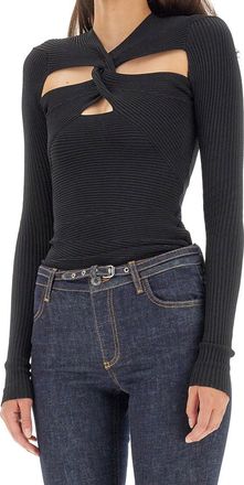 Philosophy di Lorenzo Serafini Mesh Cut-Out Details Jumper - Black