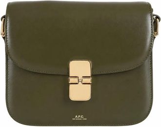 A.P.C. Grace Small Bag - Dames - Schoudertassen - Groen - ONE Size - Leer - Tassen