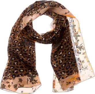 Jimmy Choo London Logo Silk Scarf