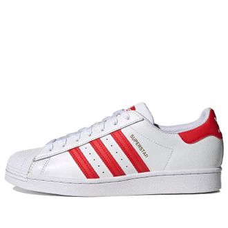 adidas Superstar White Vivid Red H68094