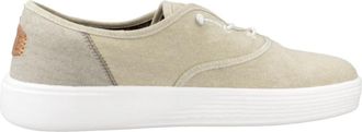 Hey Dude Craft Linen Veterschoenen - Heren - Veterschoenen - Beige - 42 EU - Schoenen