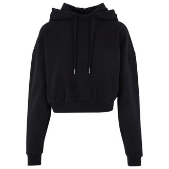Urban Classics Dames/Dames Zwaargewicht Korte Hoodie (Zwart)