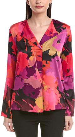 Joseph Ribkoff Split-Neck Floral Top