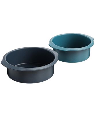 Joseph Joseph Set Of 2 Nest Bake Non-Stick Round Cake Pans With Easy Pull Handles