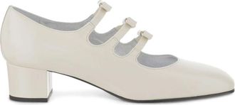 Carel White Mary Jane Pumps