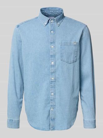 GAP Regular Fit Jeanshemd mit Button-Down-Kragen in Hellblau, Gr&ouml;&szlig;e XXL