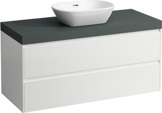 Laufen Lani Encimera De Lavabo Gris Tr&aacute;fico Incl. Mueble Bajo - Laufen