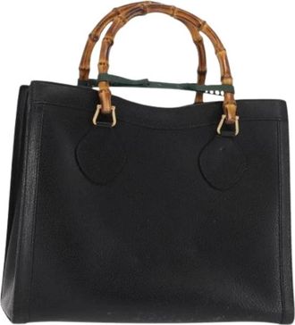 Gucci Pre-owned Vintage Handtas - Dames - Vintage Handtas - Zwart - ONE Size - Leer - Vintage