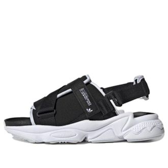adidas originals Ozweego Sandal Fashion Velcro Casual Unisex Black White Sandals Black White GZ8410