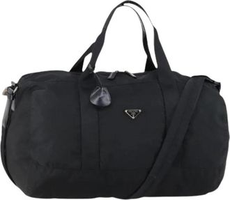Prada Pre-owned Weekendtas - Dames - Vintage Weekendtas - Zwart - ONE Size - Nylon - Vintage