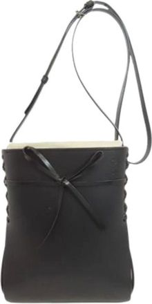 Loewe Pre-owned Bucket Bags, female, Black, Size: ONE SIZE Pre-owned Shoulder Bag