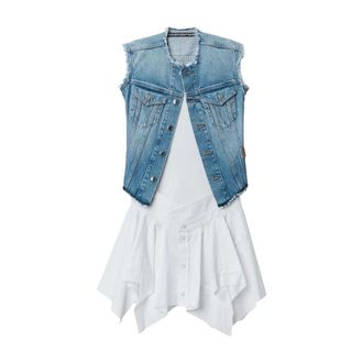 Alexander Wang Shirt Dress - female - Alexander Wang - Short Dresses - Blue - M - Dresses