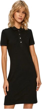 Lacoste Dames, Jurken, Zwart, Maat: XS