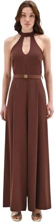 Rinascimento Tuta corta con scollo allamericana - female - Rinascimento - Jumpsuits - Brown - XL - Jumpsuits & Playsuits
