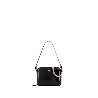 Courr&egrave;ges Shoulder Bags, female, Black, Size: ONE SIZE Cloud Chained Shoulder Bag