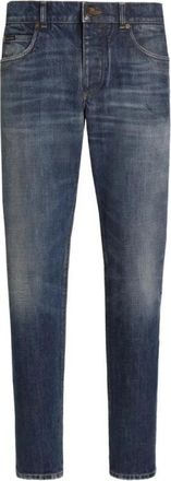 Dolce & Gabbana Slim-fit Jeans - Heren - Slim Fit Jeans - Blauw - L - Denim - Jeans