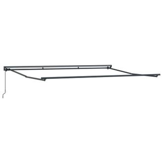 vidaXL Estructura De Toldo Manual Ajustable Antracita 4 X 3,5 M Acero Vidaxl