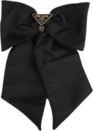 Prada Pre-owned Accessories, female, Black, Size: ONE SIZE Pre-owned Nylon Hair Clip