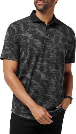 Travis Mathew Study Abroad Abstract Print Polo in Black at Nordstrom Rack, Size X-Large