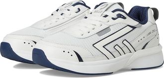 Billy Footwear BILLY Limitless 253 Womens Shoes White/Navy : 9.5 WW, Leather