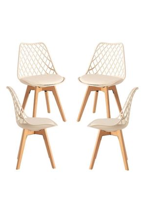 Regalos Miguel Packs Sillas Comedor - Pack 4 Sillas Mima - Beige