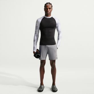 Nike Mens Swim Contend 7 Brief-Lined Volley Short in Grey | NESSG486-051