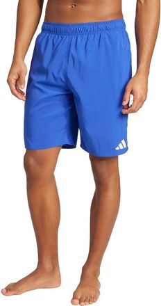adidas Essentials Swim Trunks in Semi Lucid Blue/White at Nordstrom Rack, Size Large