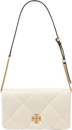 Tory Burch Tory Burch, Shoulder Bags, female, White, Size: ONE SIZE Kira Diamond Quilt Wallet On Chain