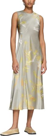 Lafayette 148 New York Pleat Front Asymmetric Dress