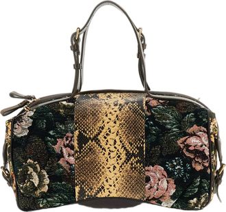Dries Van Noten Multicolor East West Tapestry Jacquard Handbag