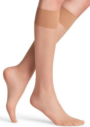 Falke Pure Matte 20 Denier Knee High Socks in Powder at Nordstrom, Size 39-42