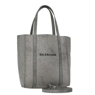 Balenciaga Tweedehands leren handtassen - Dames - Vintage Handtas - Grijs - ONE Size - Leer - Vintage