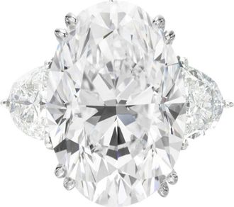 Verde 3ct IGI Certified Lab-grown Oval Cut Diamond Ring