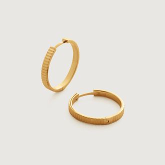 Monica Vinader Gold Disco Small Hoop Earrings