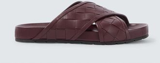 Bottega Veneta Tarik Intrecciato leather slides