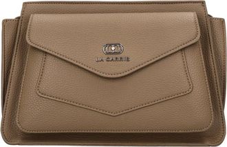 La Carrie Elghe Crossbody Tas - Dames - Schoudertassen - Bruin - ONE Size - Leer - Tassen