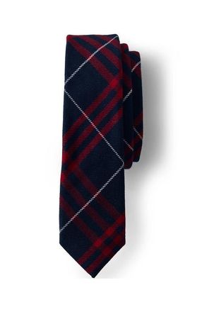 Lands End School Uniform Adult Plaid To Be Tied Tie in Classic Navy Large Plaid at Nordstrom